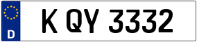 Trailer License Plate